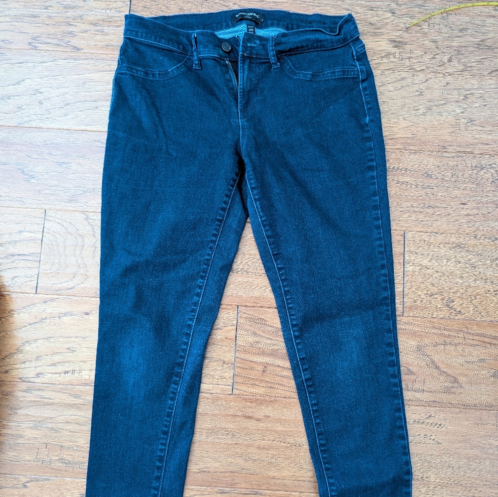 Banana Republic Women's Dark Blue Denim Skinny Jeans 8/29R